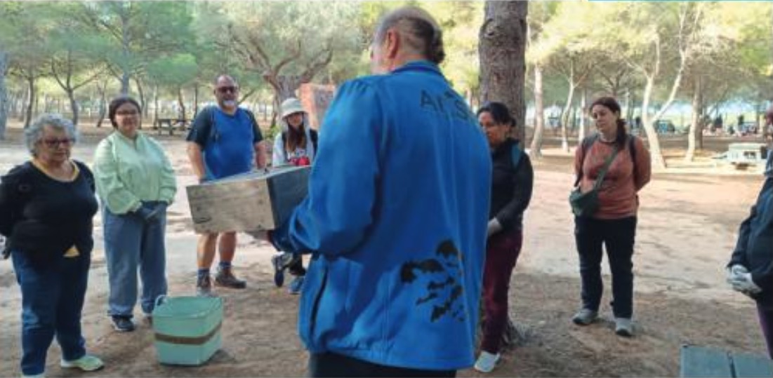 Lepakonpesien rakentelua, työpaja