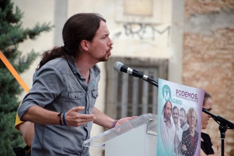 Podemos-puolueen puheenjohtaja Pablo Iglesias